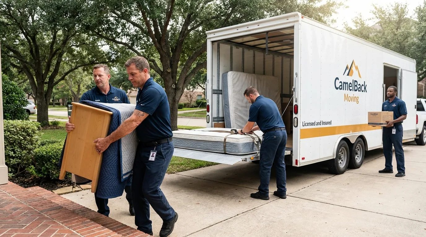 Crew loading residential truck for cross-state move from Ocean Grove, NJ